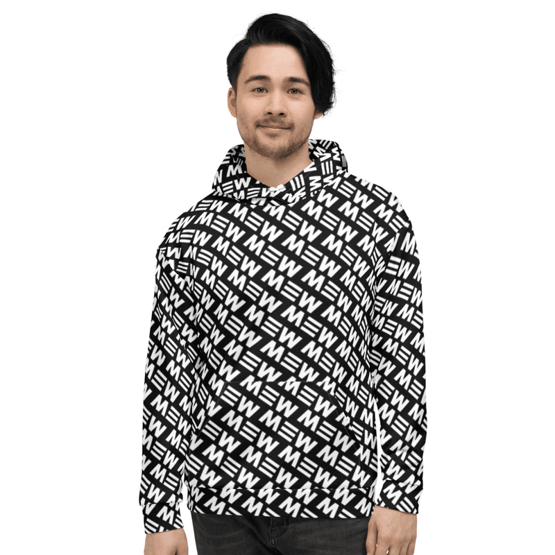 Black/ White Mew Hoodie