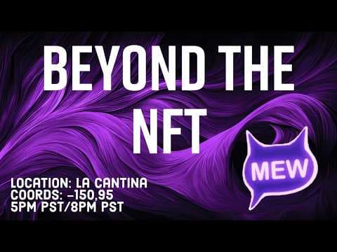 Beyond The NFT @ La Cantina with TJ Rosenthal